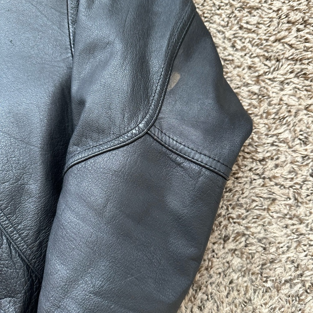 Wilsons Leather Jacket Motorcycle Bomber THINSULATE Large Men’s Vintage - Picture 13 of 16